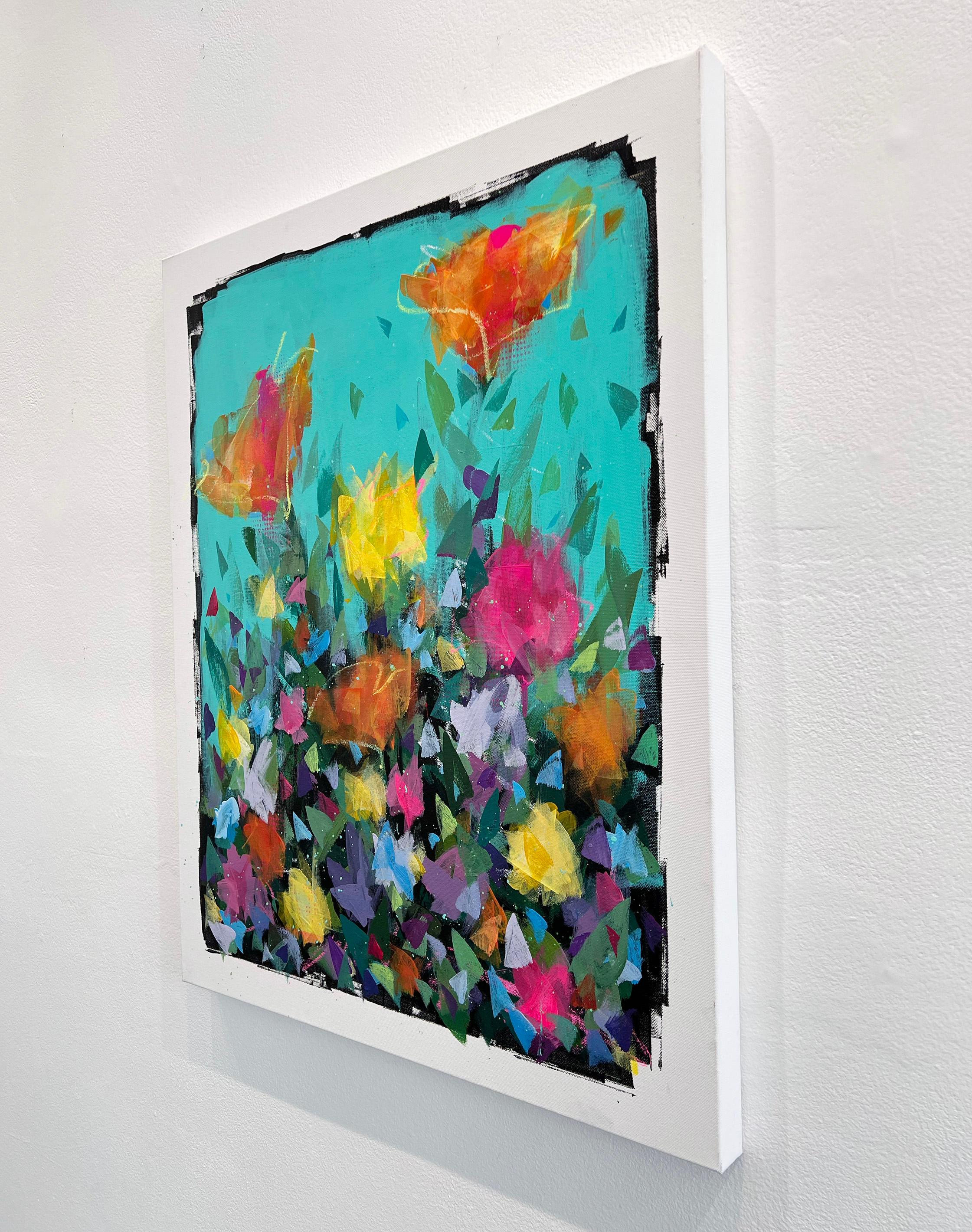 'On The Right Path' is an impressionist floral painting by urban impressionist painter Steve Javiel. The piece incorporates a blend of acrylic paints, solid markers, and spray paints on a canvas, measuring 30 x 24 x 1.5 inches in size.

“The strong