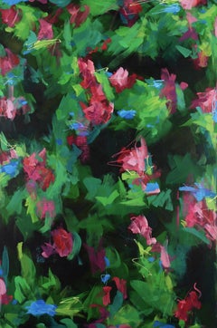 Roam - Abstract Urban Floral Painting