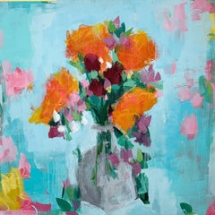 Still Standing - Urban Bouquet Flower Painting