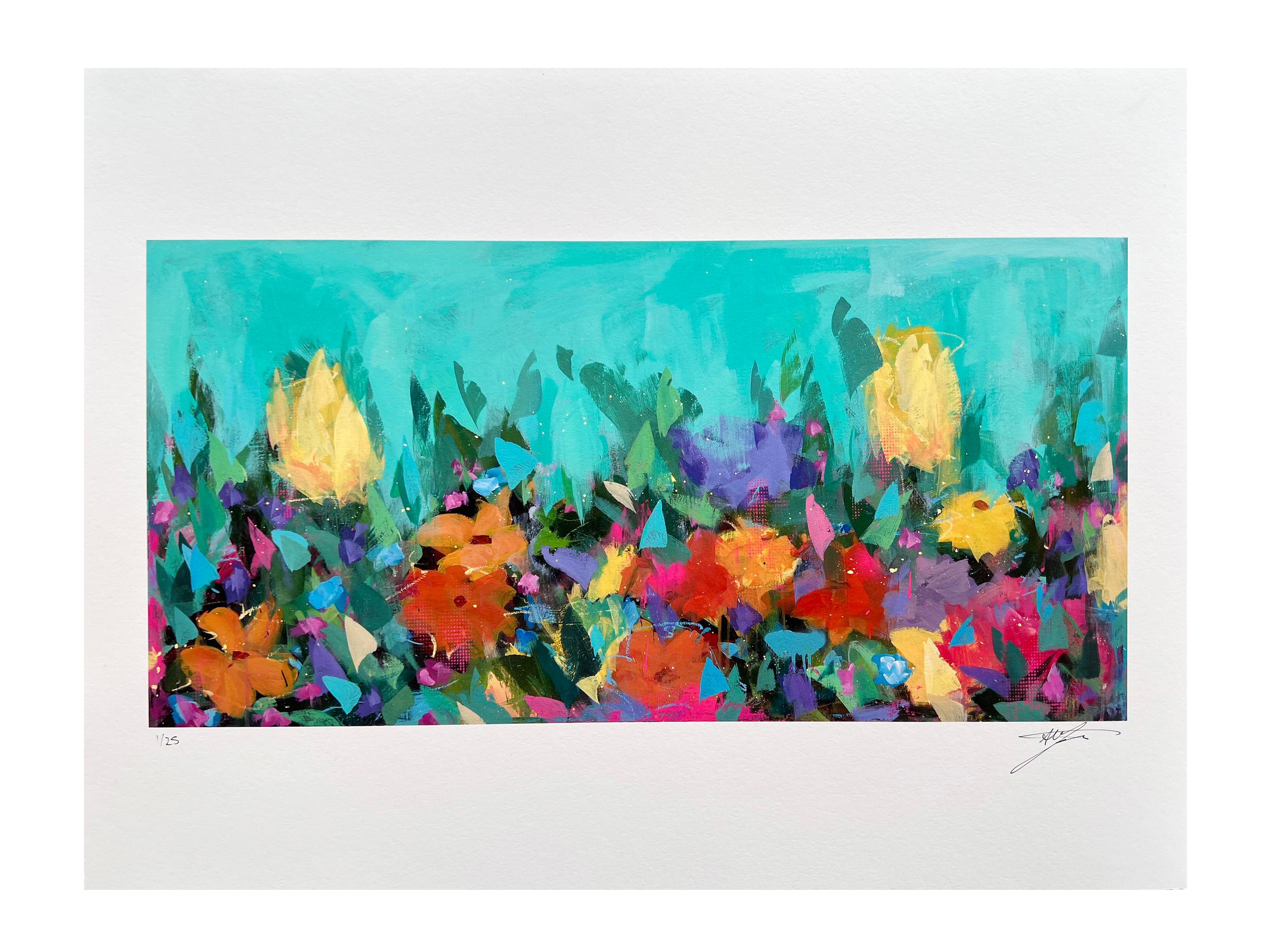 Flow of Energy Fine Art Print - Limited Edition Floral Landscape Print For Sale 1