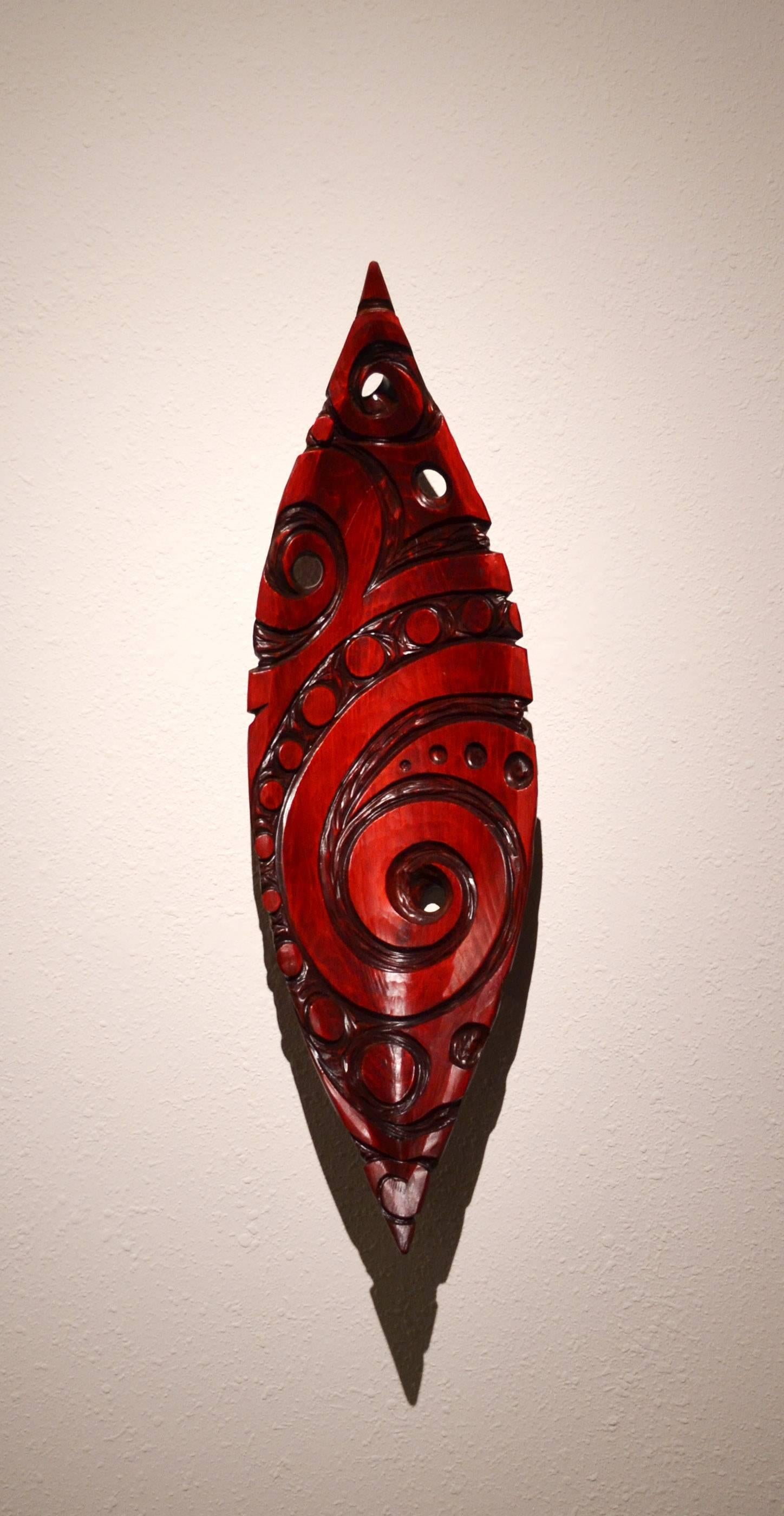 Steve Jensen Figurative Sculpture - RED BOAT