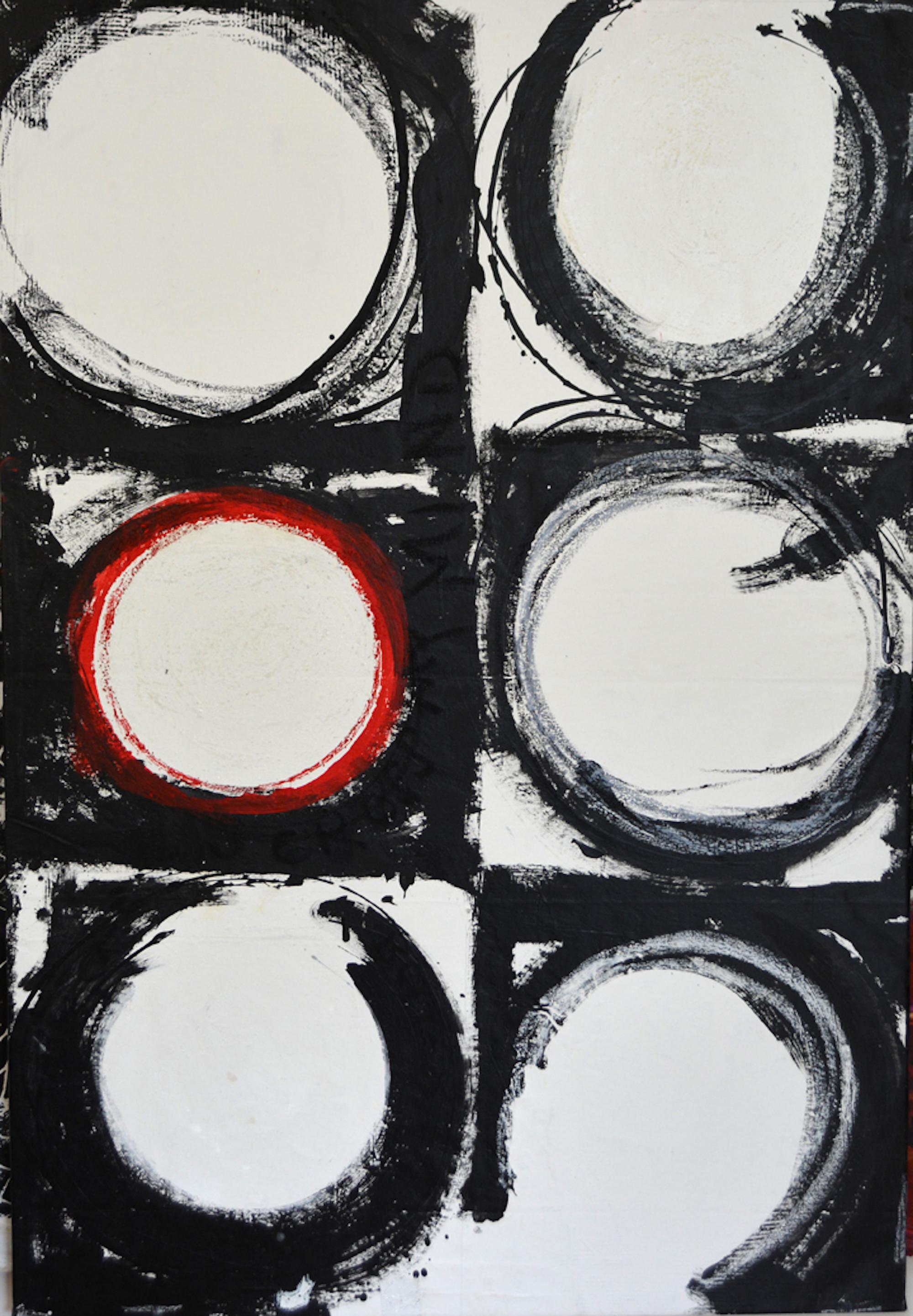 Circles 1 - Mixed Media Art by Steve Joester