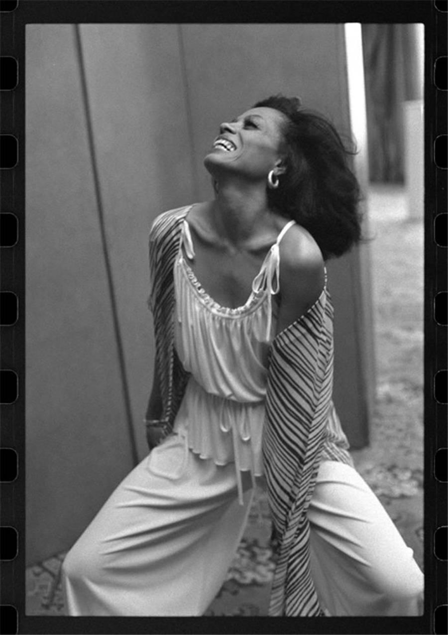 Steve Joester Black and White Photograph - Diana Ross, London, 1976