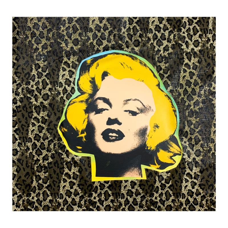 "Marilyn Monroe" Hand Signed and Numbered Limited Edition Hand Pulled silkscreen - Mixed Media Art by Steve Kaufman