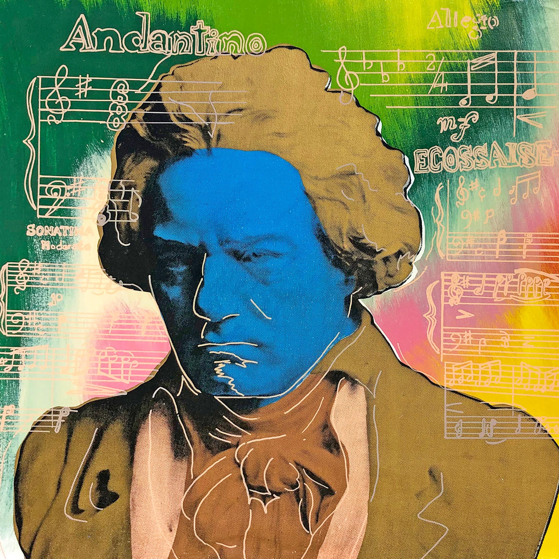 Beethoven (tela decorata a mano)