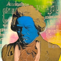 Beethoven (tela decorata a mano)