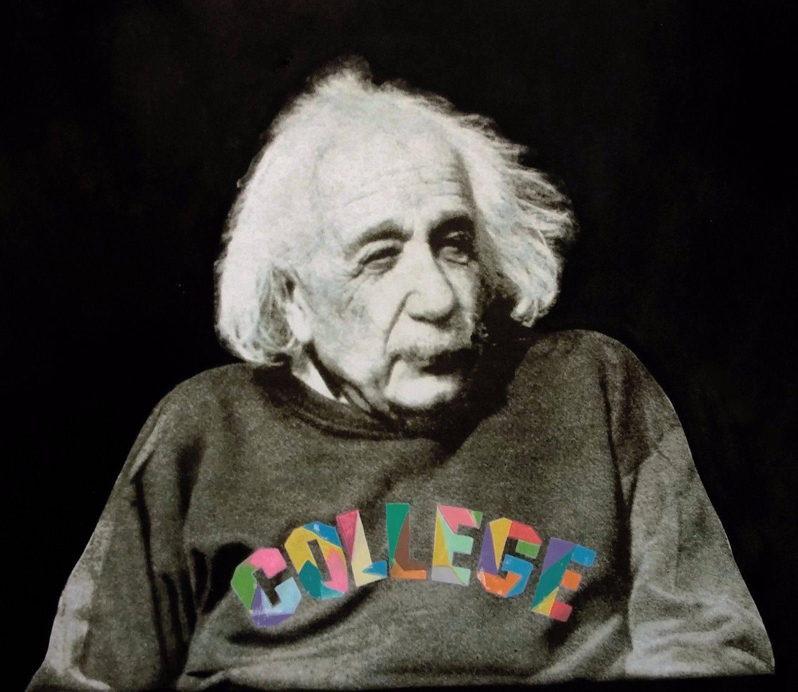 Portrait Painting di Steve Kaufman - IL DOTTOR EINSTEIN VA ALL'UNIVERSITÀ