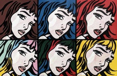 OMAGGIO A LICHTENSTEIN - 6 RAGAZZE CHE PIANGONO