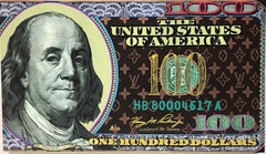 Louis Vuitton $100 Dollar Ben Franklin