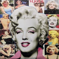 COLLAGE POP MARILYN - CAPELLI BIANCHI
