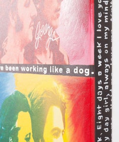 Steve Kaufman Beatles Hard Days Night Original Painting Album Memorabilia Signed