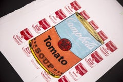 Steve Kaufman Campbells Tomato Soup Warhol Famous Assistant Pop Art Oil Painting