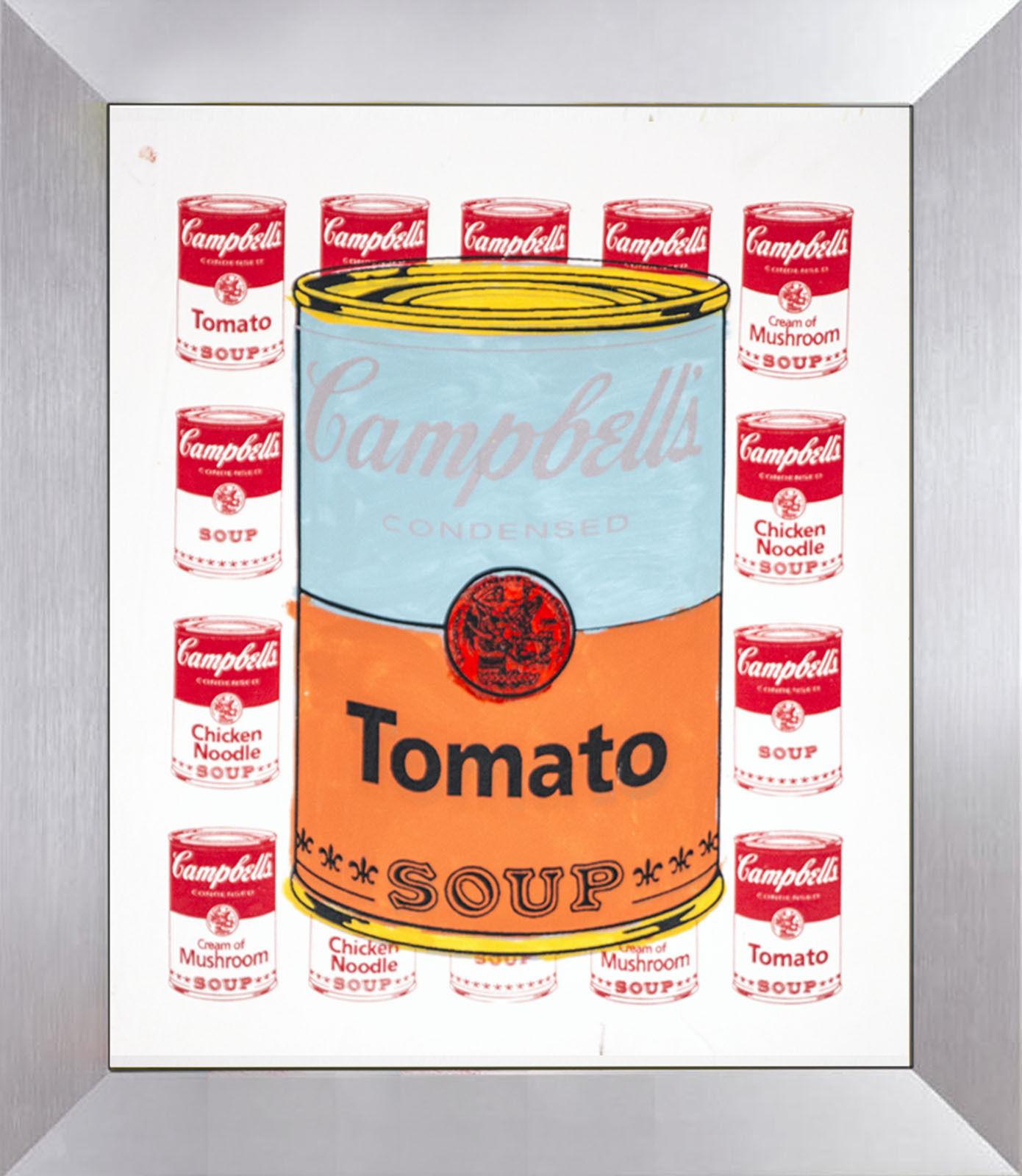 Steve Kaufman Campbells Tomato Soup Warhol Famous Assistant Pop Art Oil Painting For Sale 2