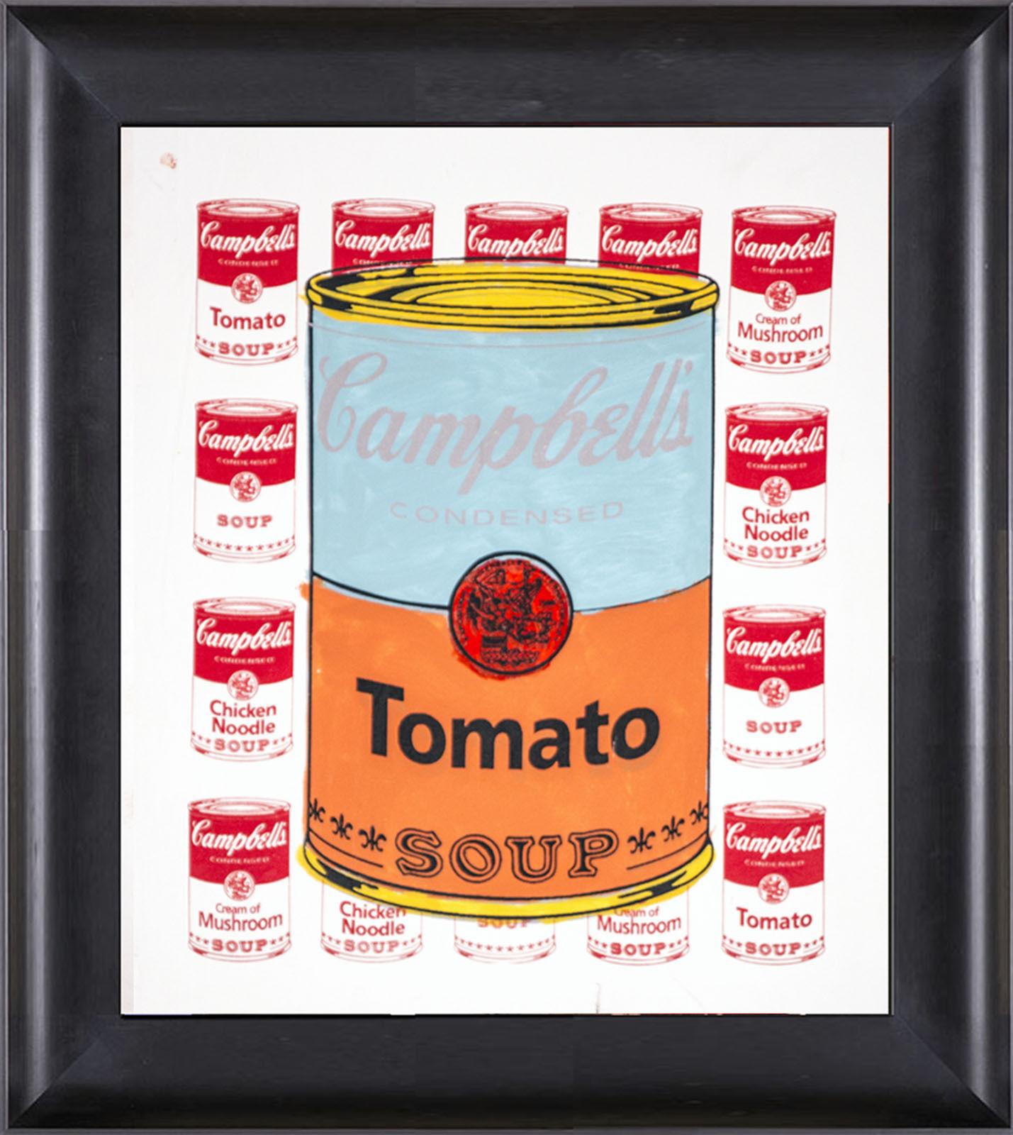 Steve Kaufman Campbells Tomato Soup Warhol Famous Assistant Pop Art Oil Painting For Sale 3