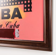 Steve Kaufman Cohiba Cigar 38x50 Original Oil Painting Pop Art Documented