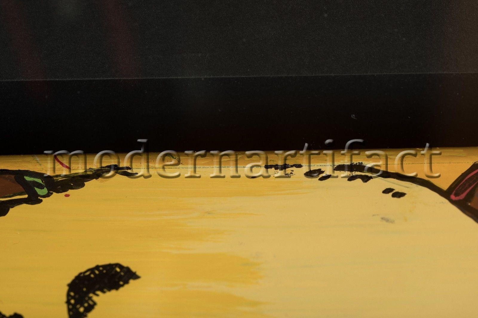 Steve Kaufman Frank Sinatra Signed Street Original Oil Painting Documented For Sale 2