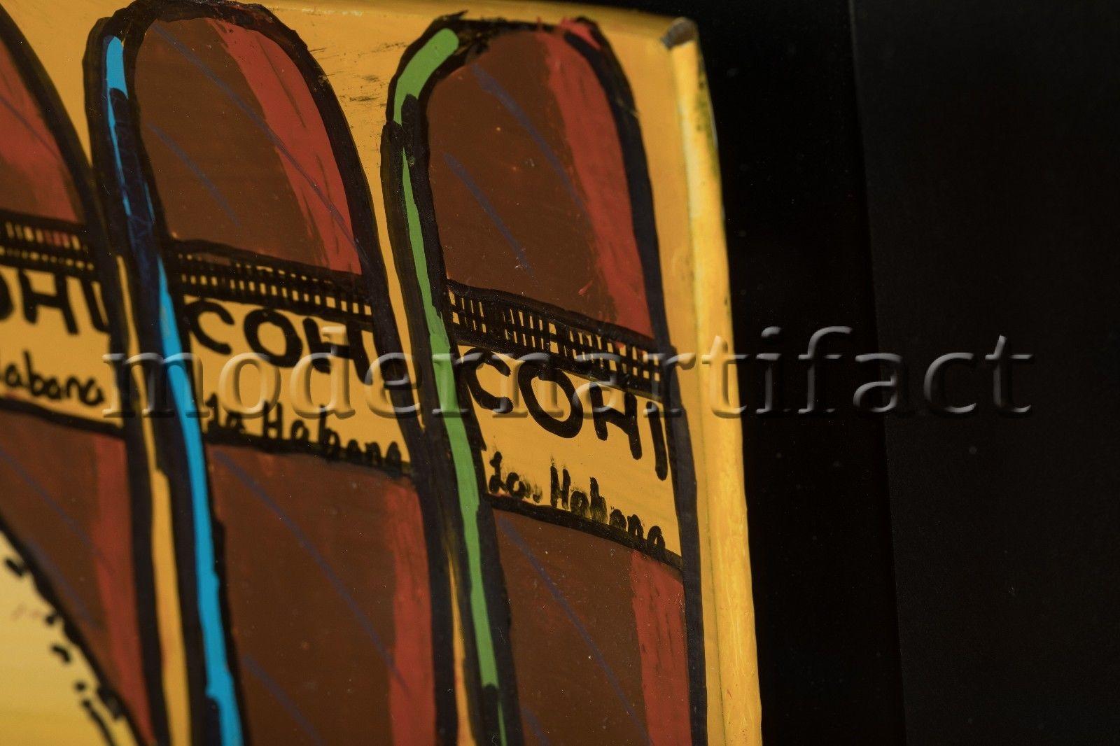 Steve Kaufman Frank Sinatra Signed Street Original Oil Painting Documented For Sale 3