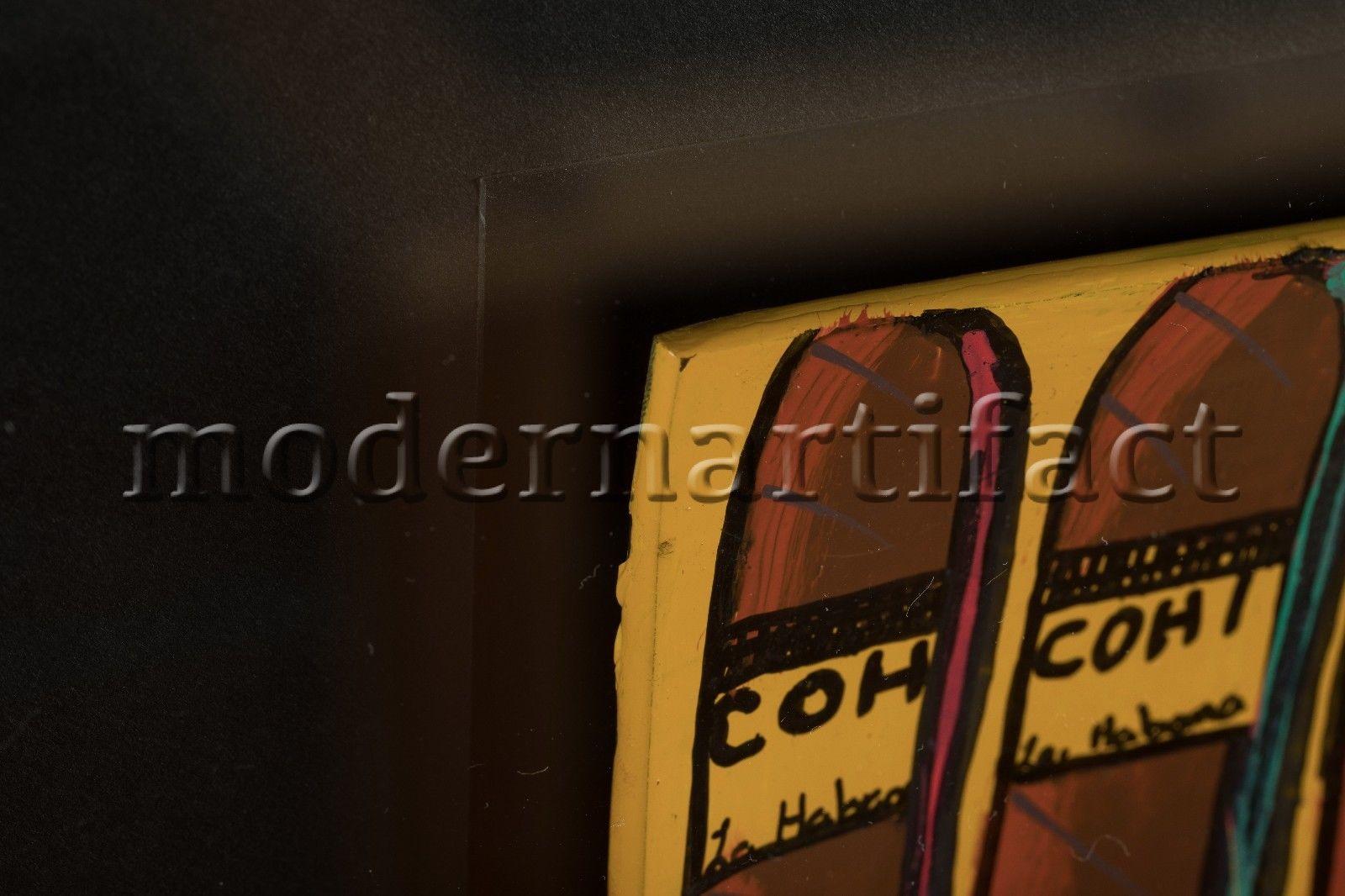 Steve Kaufman Frank Sinatra Signed Street Original Oil Painting Documented For Sale 4