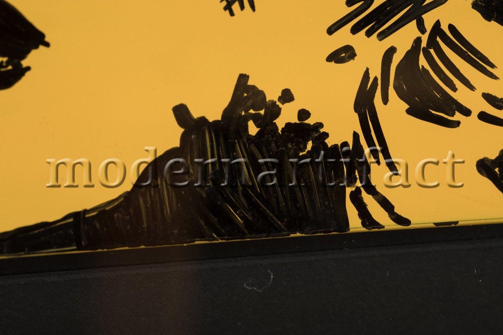 Steve Kaufman Frank Sinatra Signed Street Original Oil Painting Documented For Sale 6