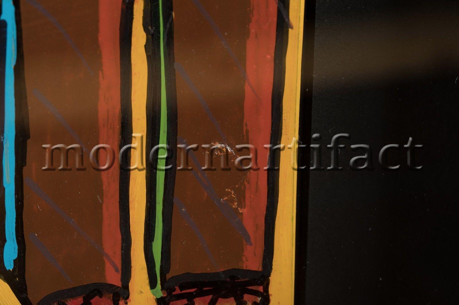 Steve Kaufman Frank Sinatra Signed Street Original Oil Painting Documented For Sale 7