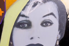 Steve Kaufman Marilyn Monroe Hollywood Louis Vuitton Original Oil Painting