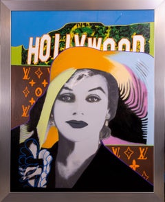 Steve Kaufman Marilyn Monroe Hollywood Louis Vuitton Original Oil Painting