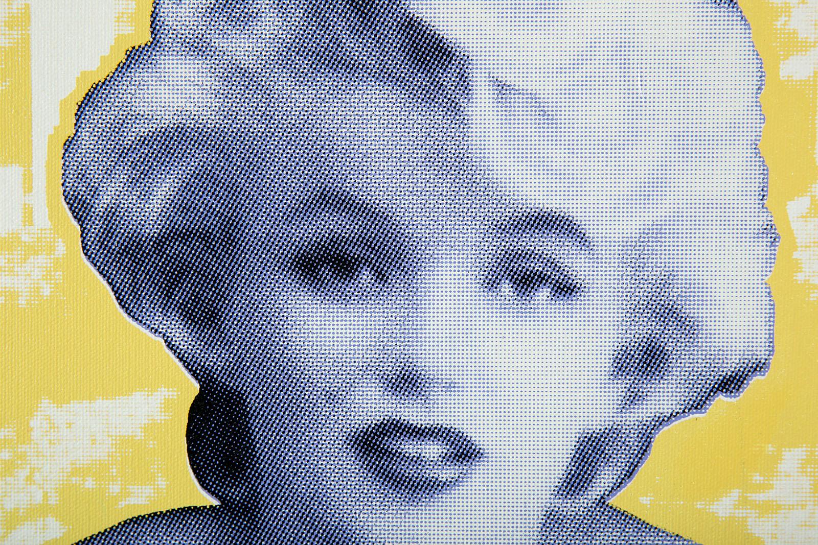 Steve Kaufman Marilyn Monroe SAK Hollywood Star Large Limited Painting Warhol For Sale 3