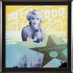 Steve Kaufman Marilyn Monroe SAK Hollywood Star Large Limited Painting Warhol