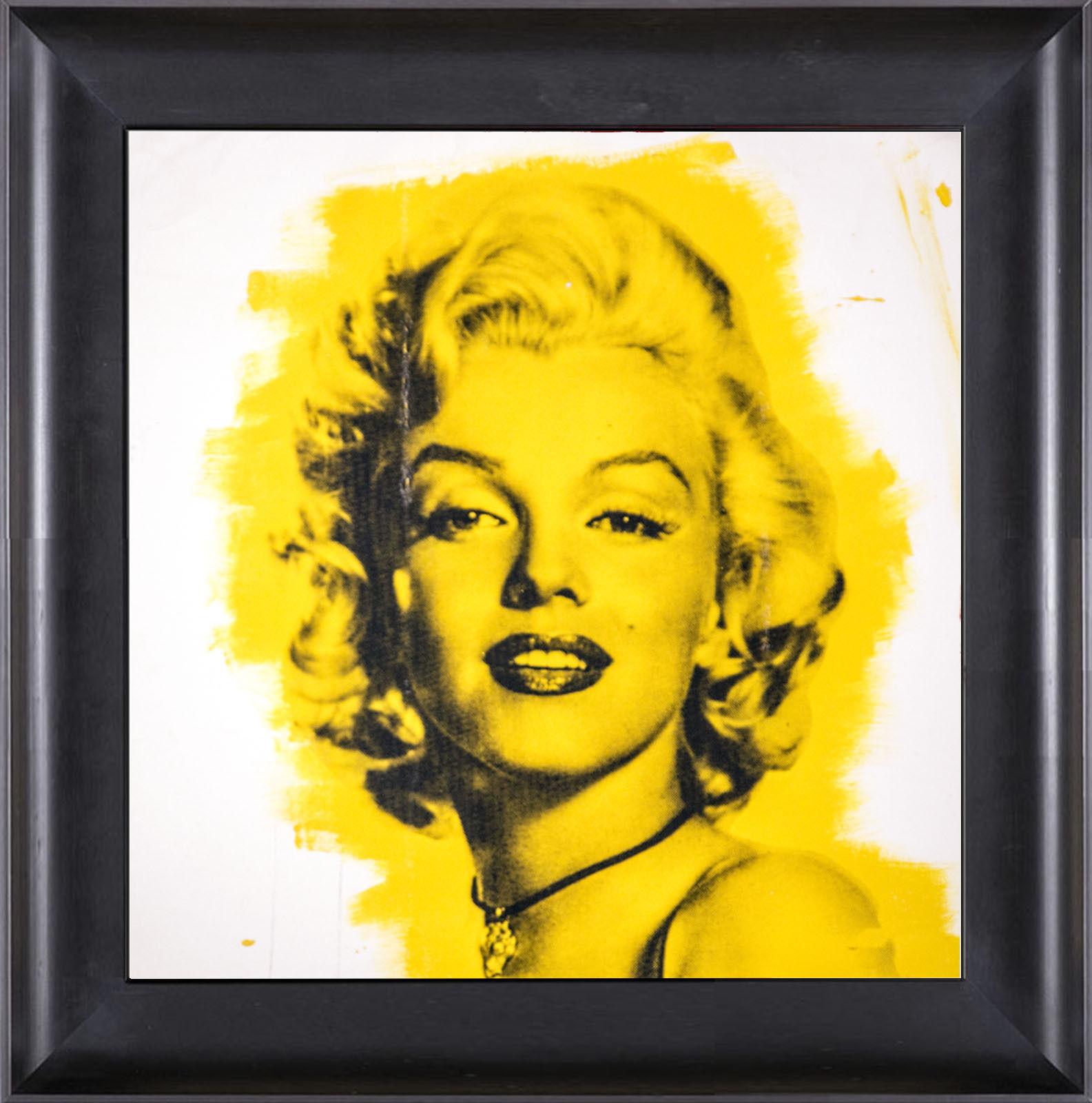 Steve Kaufman Marilyn Monroe Warhol Famous Assistant Oil Painting Canvas 25 x 29 For Sale 8