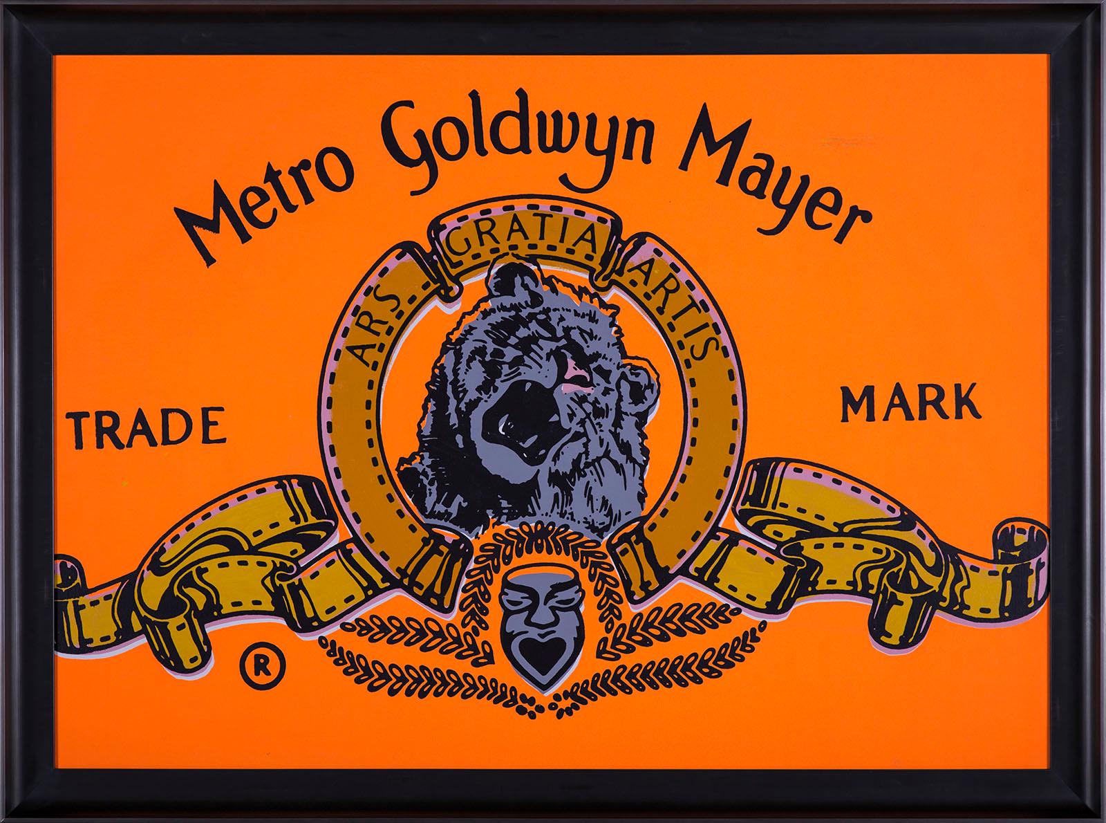 Artist: Steve Kaufman
Title: MGM Metro Goldwyn Mayer
Medium: Original Oil Painting on Screen print Canvas
Size: Canvas size 39' x 52'
Size Framed: 45" x 58"

Edition size: Unique meaning there may have been up to five created, but never a series.