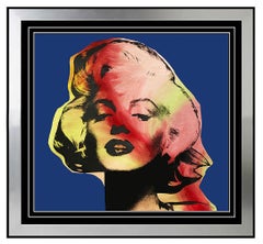 Steve KAUFMAN Oil PAINTING on Canvas Marilyn Monroe Signed Playboy Original Art
