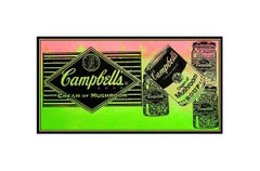 STEVE KAUFMAN Original OIL on CANVAS PAINTING Signed Campbells Soup Can Artwork