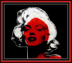 Steve KAUFMAN ORIGINAL PAINTING Oil on Canvas Marilyn Monroe Signed Playboy Art