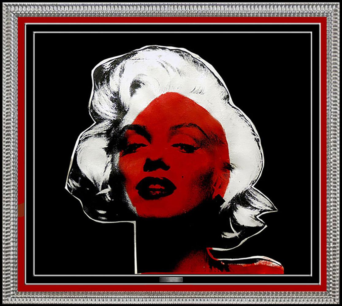 Steve Kaufman Portrait Painting - Steve KAUFMAN ORIGINAL PAINTING Oil on Canvas Marilyn Monroe Signed Playboy Art