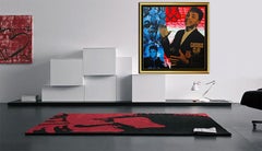 Steve KAUFMAN Original Painting Oil On Canvas Muhammad Ali Boxing Signed Artwork