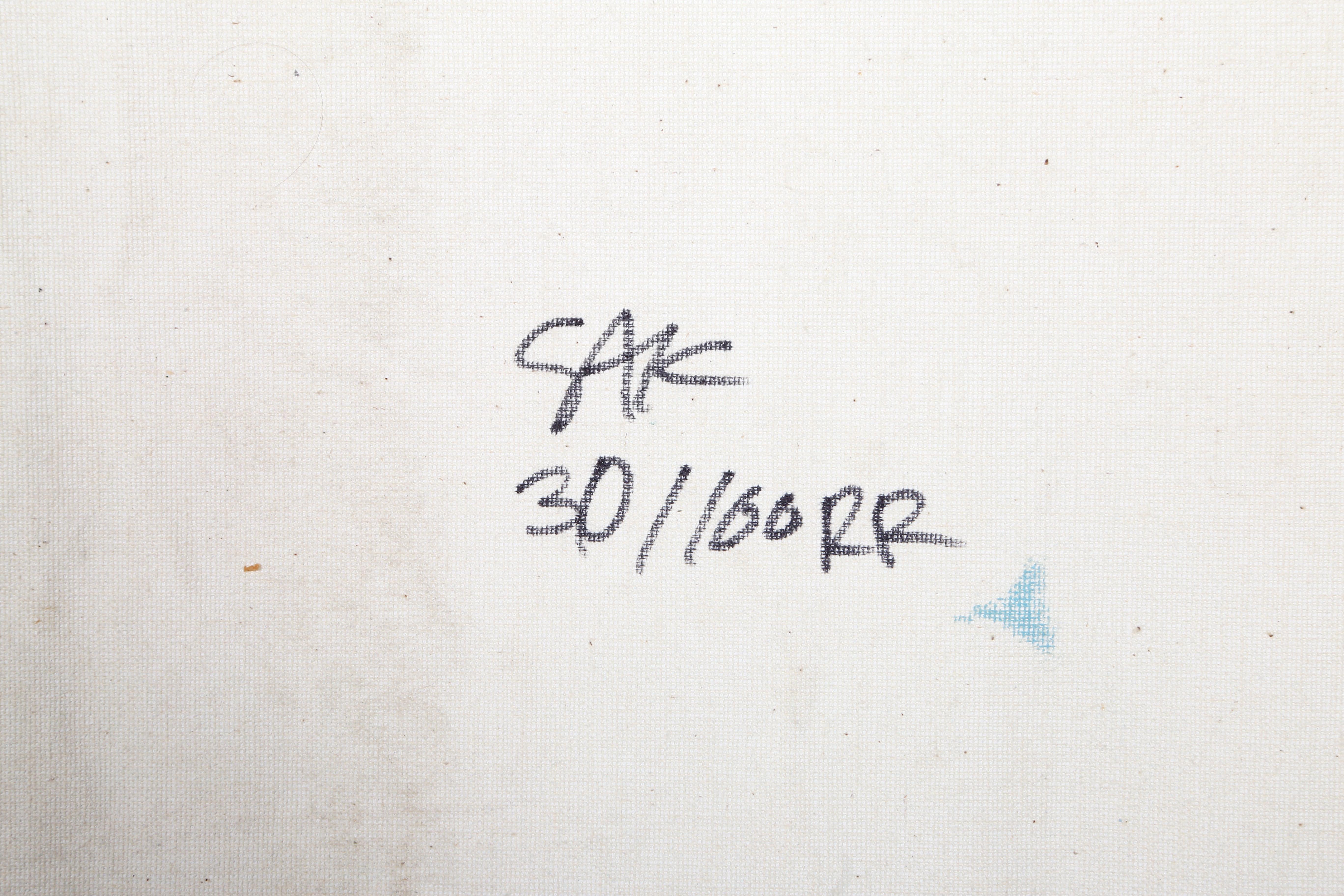 $100 Dollar Bill, Pop-Art-Raumteiler auf Leinwand von Steve Kaufman im Angebot 3