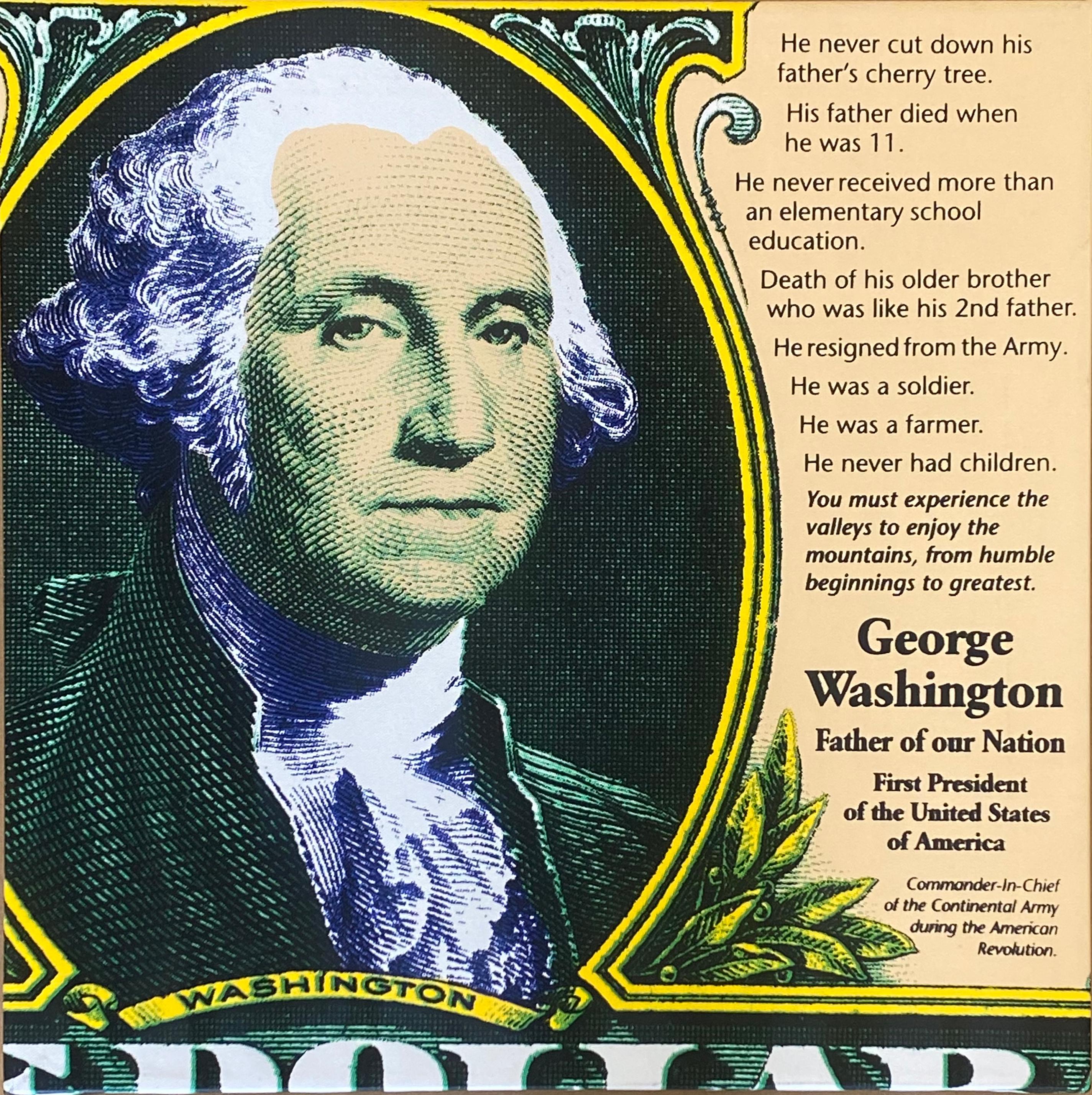 Steve Kaufman Figurative Print - George Washington: Father of Our Nation