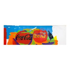 Steve Kaufman (1960-2010) "Coca-Cola Tops" firmato a mano