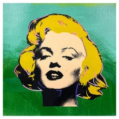 Steve Kaufman (1960-2010), "Marilyn" Pintada a mano