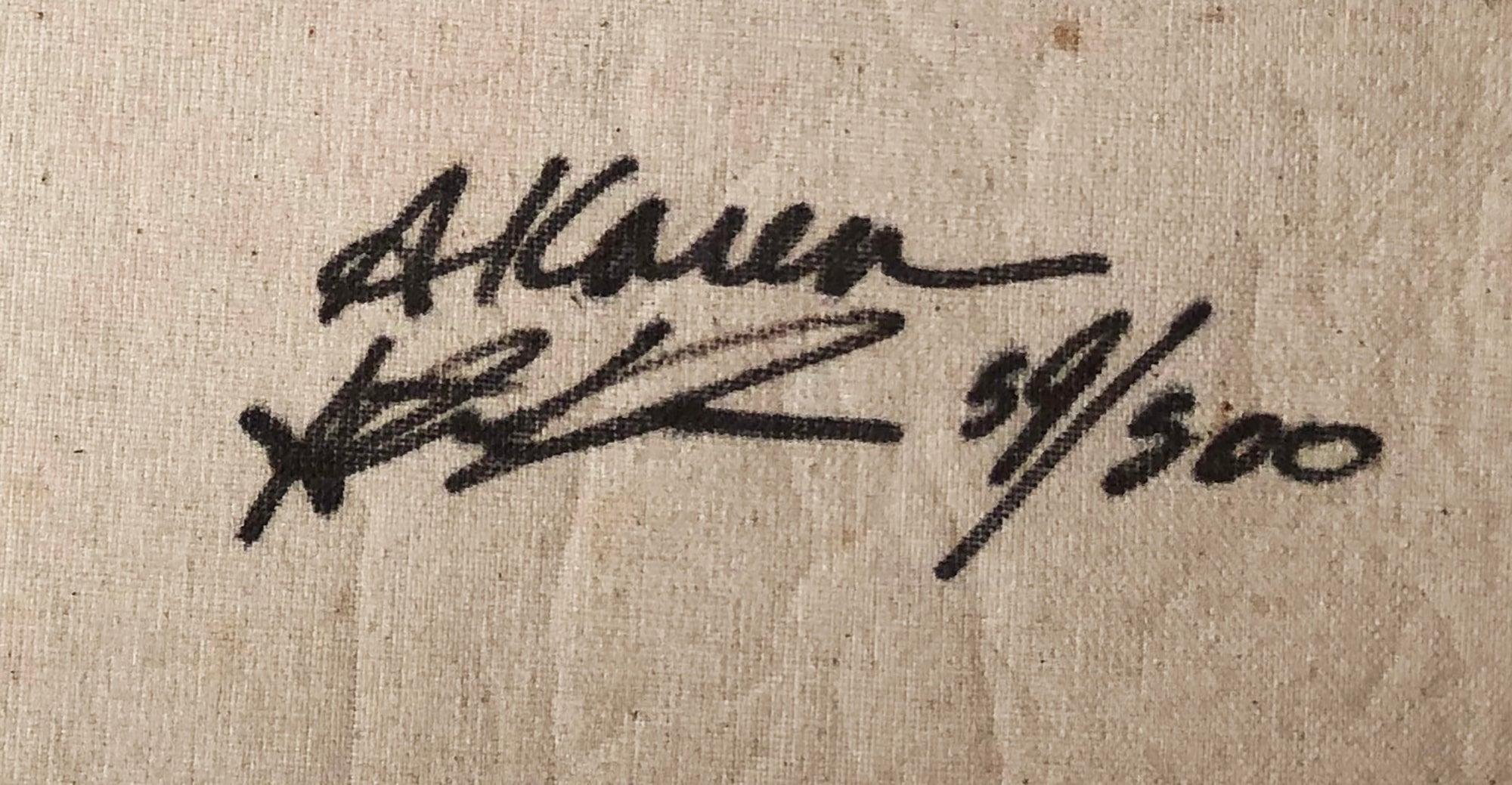 STEVE KAUFMAN Mickey Mantle - Hand Signed Original - Pop Art Print by Steve Kaufman