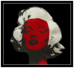 Steve KAUFMAN Oil PAINTING on Canvas Marilyn Monroe Original Signed Playboy