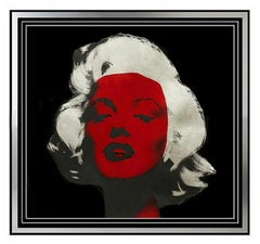 Vintage Steve KAUFMAN Oil PAINTING on Canvas Marilyn Monroe Original Signed Playboy