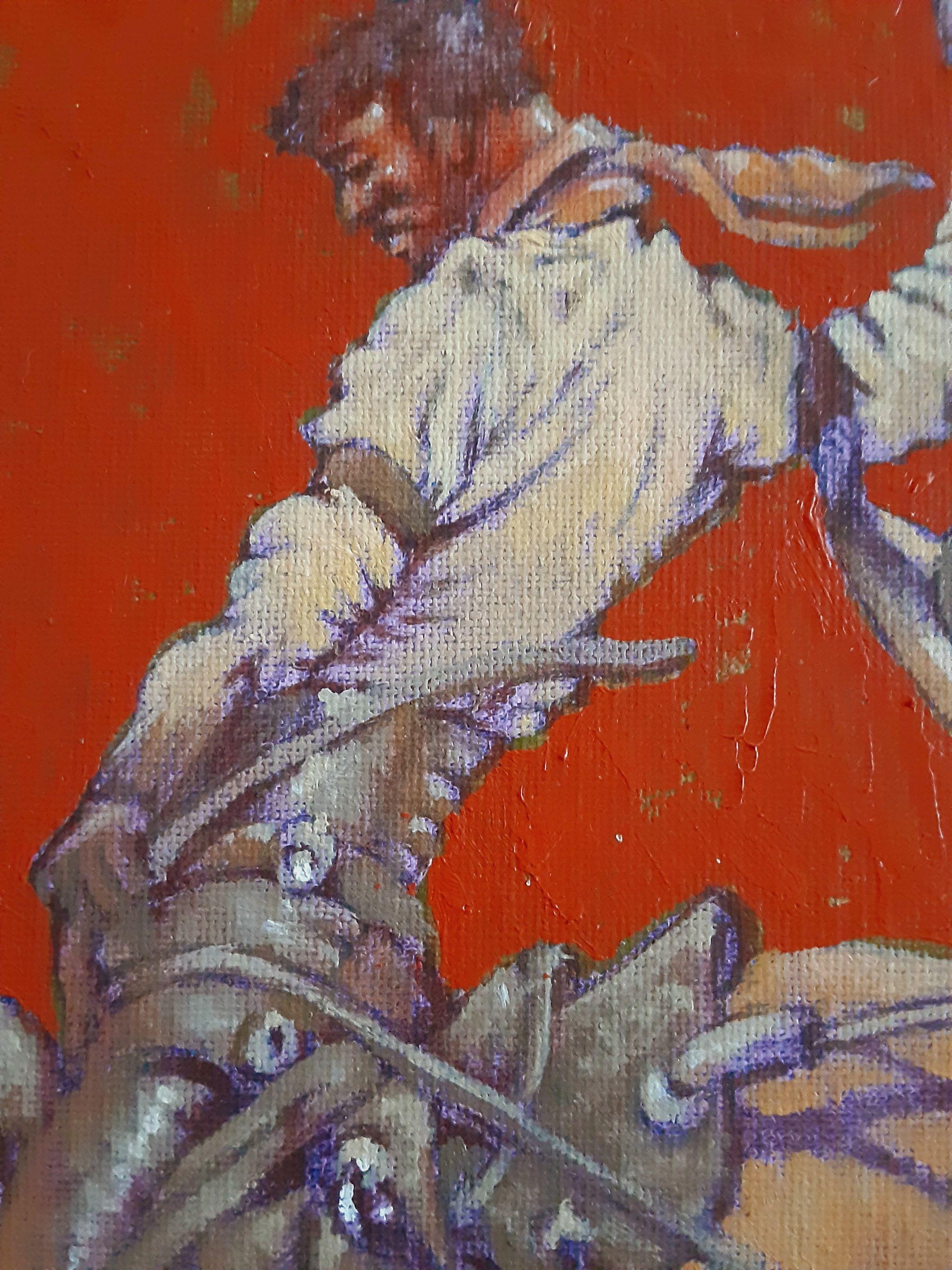 Bronco, Gemälde, Öl auf Leinwand (Impressionismus), Painting, von Steve Knotts