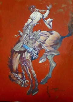 Bronco, Painting, Oil on Canvas