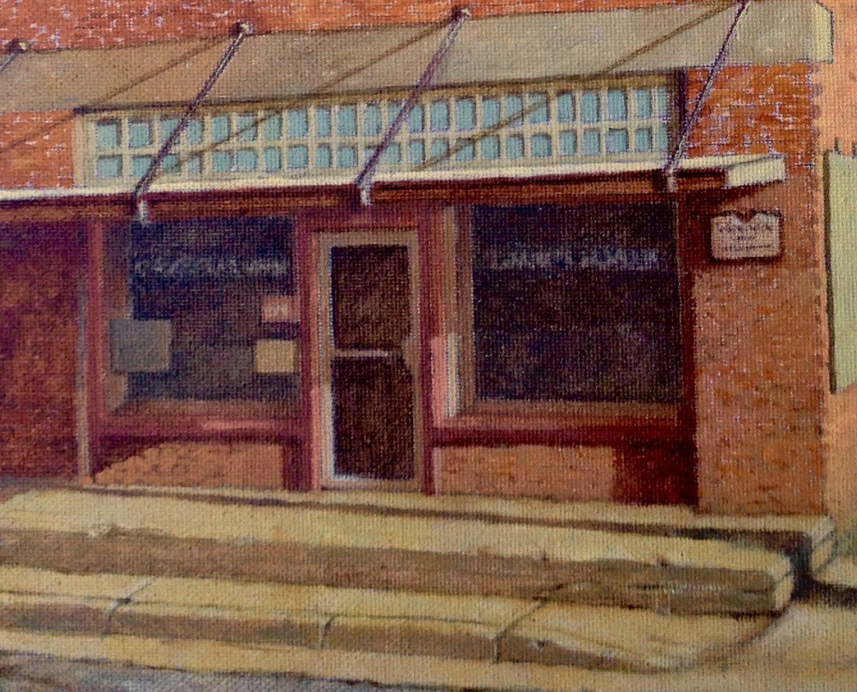Cross Plains Review, Painting, Oil on Canvas For Sale 1