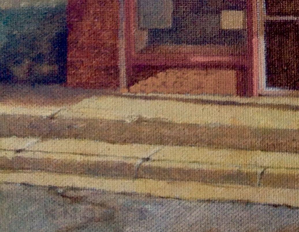 Cross Plains Review, Painting, Oil on Canvas For Sale 2