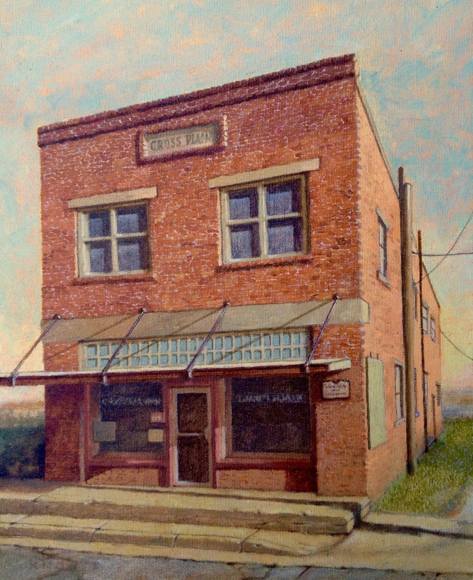 Cross Plains Review, Painting, Oil on Canvas