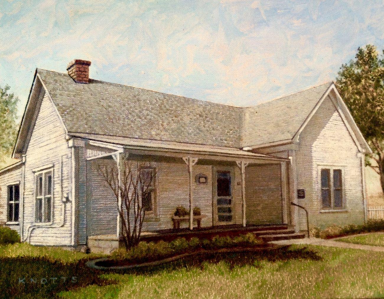 Museo Howard, Pittura, Olio su tela - Painting di Steve Knotts