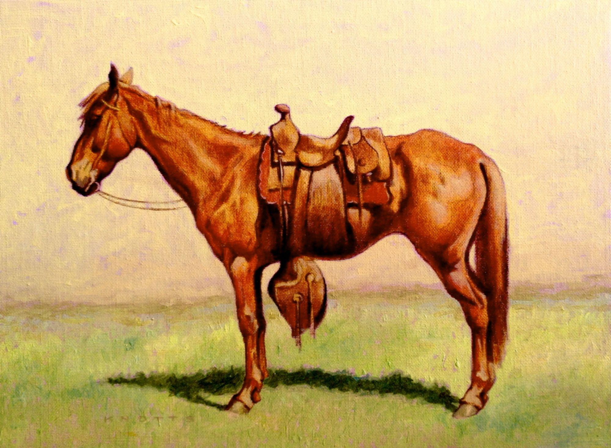 Pistola, Pittura, Olio su altro - Painting di Steve Knotts
