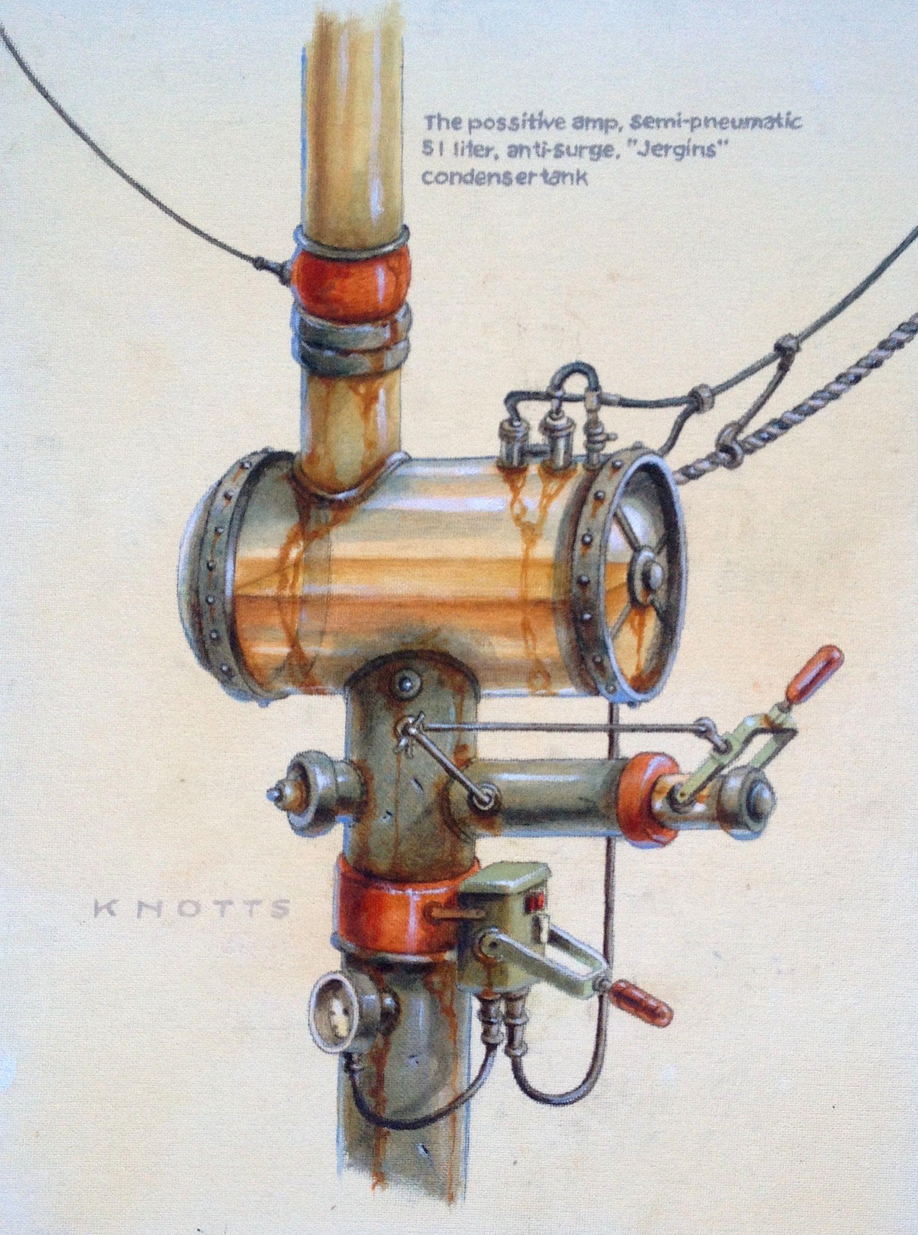Creazione idraulica n. 5, Pittura, Olio su tela - Painting di Steve Knotts